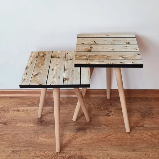 Set masute 2 piese, Hanah Home, 2Shp347, Bej