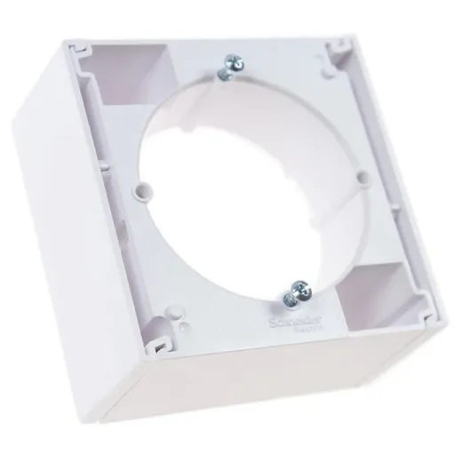 Doza aparenta, 1 post pentru Schneider Asfora EPH6100121, alb