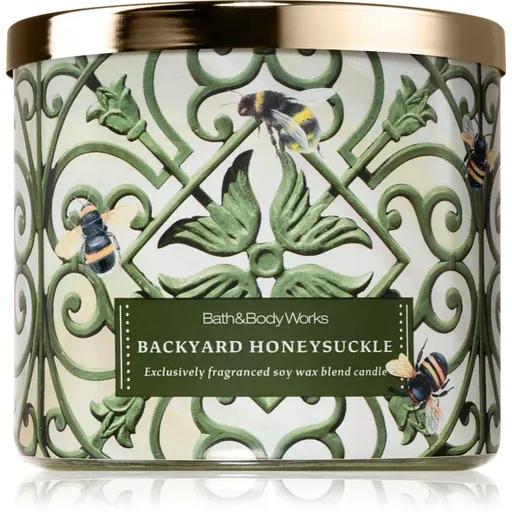 Bath & Body Works Backyard Honeysuckle lumânare parfumată 411 g