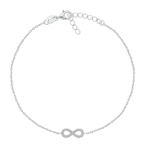Brilio Silver Brățară din argint pentru picior Infinit ANK110W