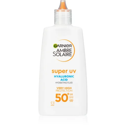 Garnier Ambre Solaire Super UV Hyaluronic Acid fluid protecție cu efect de hidratare SPF 50+ 40 ml