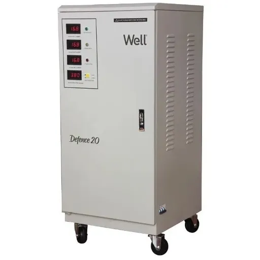 Stabilizator automat de tensiune trifazat cu servomotor 20KVA/ 16KW, Well AVR-SRV/TRI-DFC20KVA-WL