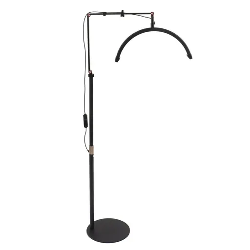 Lampa Led Semiluna 36 W, cu Picior Fix, Reglarea Intesitatii si Suport Telefon, 23 Inch, 65 cm