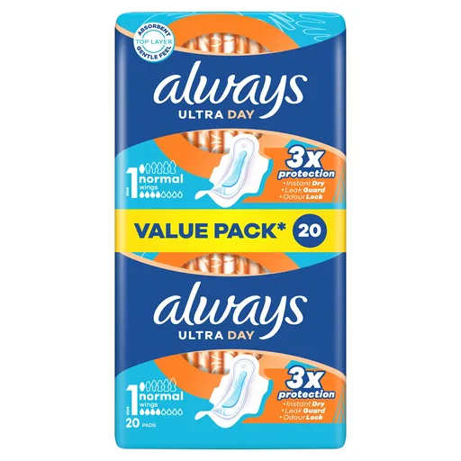 Always Absorbante igienice Ultra Day Normal Duo 20 bucăți