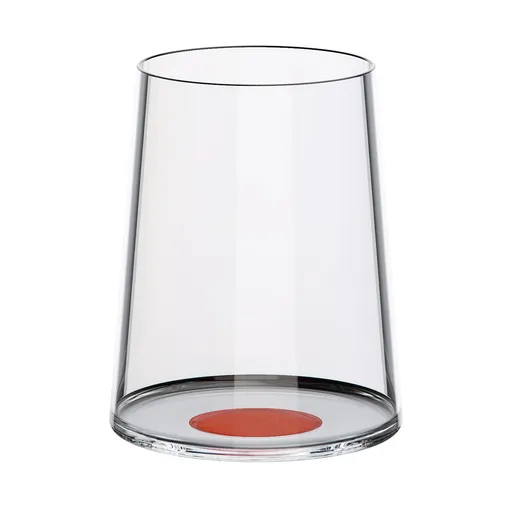 Set 2 pahare de cristal Trebonn SplitGlass 2025121, 280 ml, Ø7.3x9 cm, Posibilitate atasare picior, Roșu