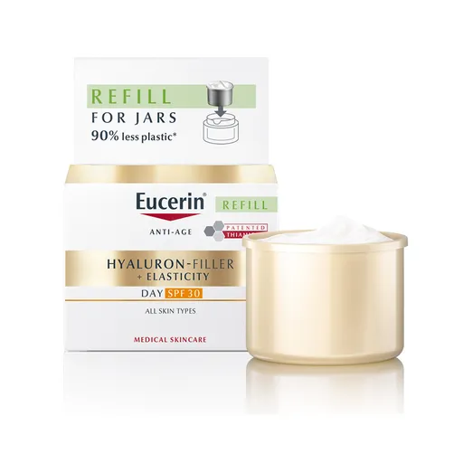 Eucerin Rezerva de înlocuire pentru crema de zi anti-îmbătrânire SPF 30 Hyaluron-Filler+Elasticitate (Day Cream Refill) 50 ml