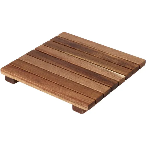 Suport pentru pahare Excellent Houseware din lemnde acacia 18 x 18 x 2 cm