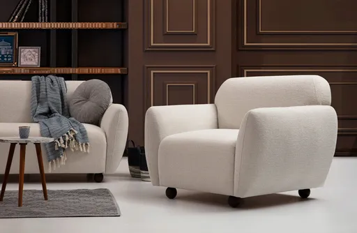 Fotoliu, Atelier del Sofa, 560ARE1720, Crem