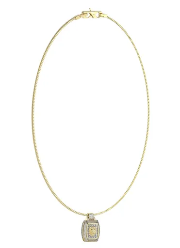 Guess Colier modern placat cu aur Lion King JUMN05001JWYGT/U