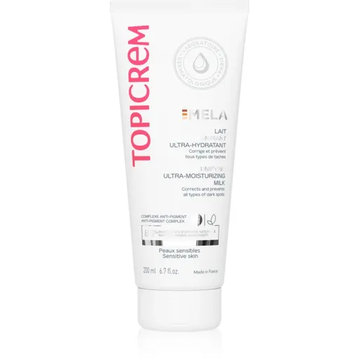 Topicrem MELA Unifying Ultra-Moisturizing Milk SPF15 lapte hidratant impotriva petelor SPF 15 200 ml