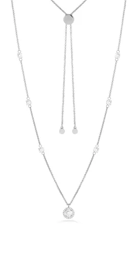 Liu Jo Colier elegant din oțel, decorat cu zirconii cubice strălucitoare Essential LJ2259