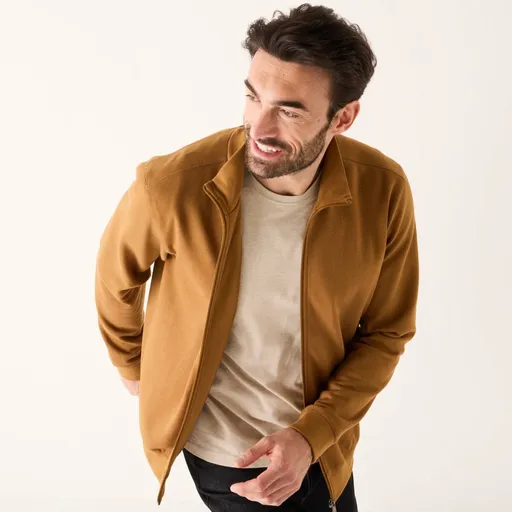 Hanorac cu fermoar în culoare uni