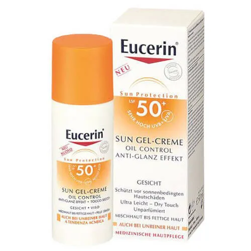 Eucerin Cremă gel cu efect de protectie solară Oil Control SPF 50+ 50 ml