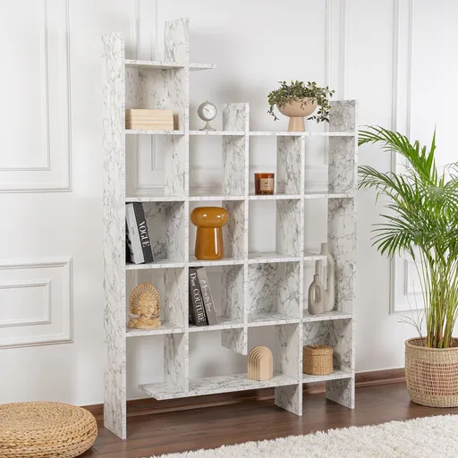 Corp biblioteca, Hanah Home, Manco, 122x188x25.5 cm, Marmura Carrara