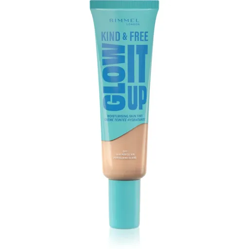 Rimmel Kind & Free Glow It Up machiaj ușor de hidratare culoare 001 Fair Porcelain 30 ml