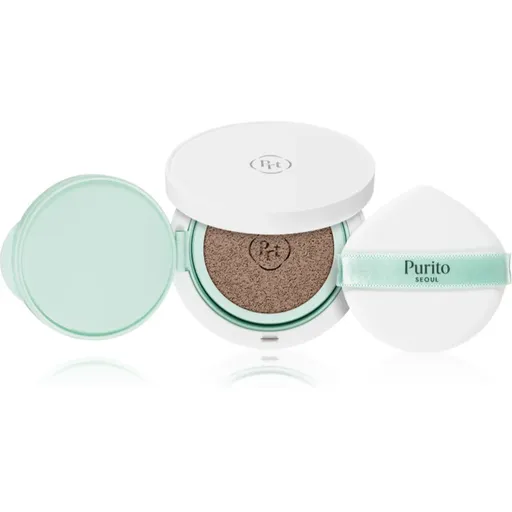 Purito Wonder Releaf Centella BB Cushion BB cream în burețel SPF 30 culoare 21 Light Beige 15 g