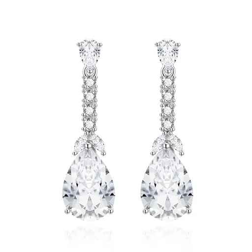 Agato Cercei inconfundabili din argint cu pietre de zircon AGT-E087PW