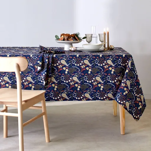 Față de masă cu imprimeu de frunze