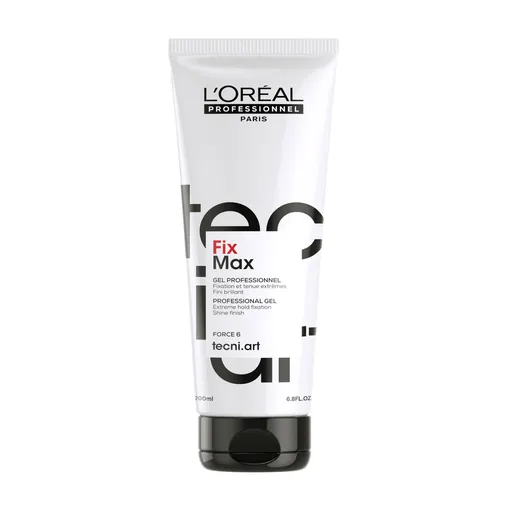 Gel de Fixare Profesional L’Oréal Professionnel Tecni.Art Fix Max 200ml – Fixare Extra-Puternica, Stralucire Intensa,