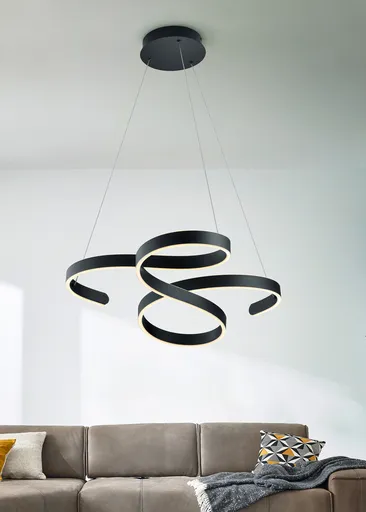 Lustra Francis, TRIO, 72x68x150 cm, 48W, 1x SMD, metal, antracit