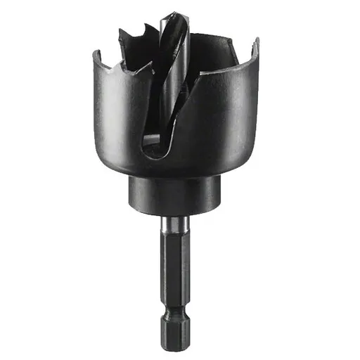 Carota pentru spoturi, Bosch 2609256D03, tija hexagonala, adaptor cu burghiu de centrare 38 mm