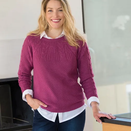 Pulover cu model împletitură