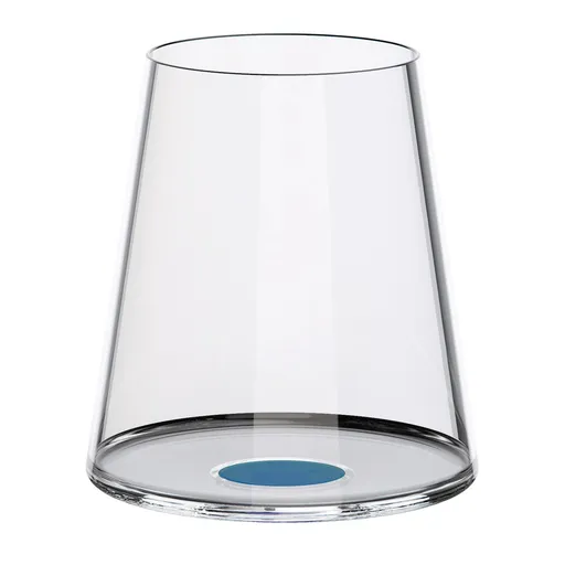 Set 2 pahare de cristal Trebonn SplitGlass 2025112, 450 ml, Ø9.2x10.5 cm, Posibilitate atasare picior, Albastru