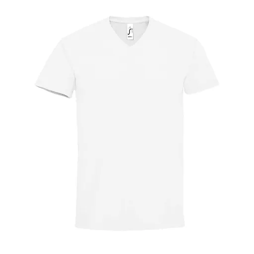 Tricou bărbătesc din bumbac cu guler în V