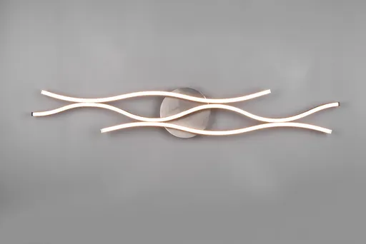 Plafoniera Blaze, TRIO, 107.5x18x7 cm, 35W, 1x SMD LED, metal, argintiu/negru