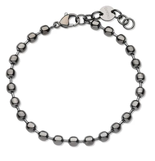 S'Agapõ Brățară bărbătească cu mărgele din oțel Ripple SRP68