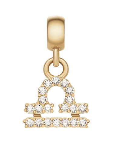 Daniel Wellington Pandantiv placat cu aur cu cristale Balanță Crystal Zodiac DW00400761