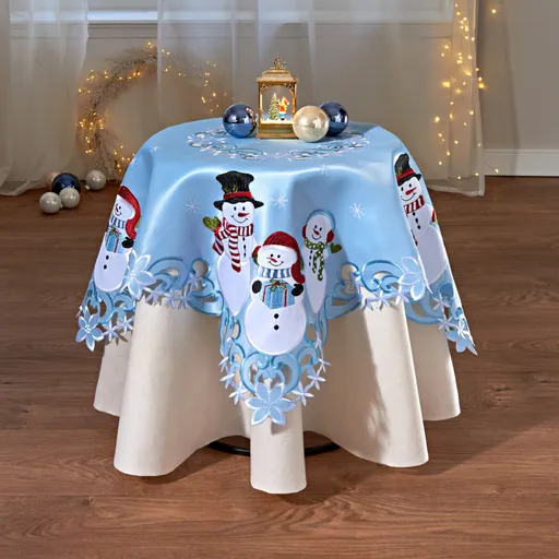 Pătură centrală "Snowman" 85 x 85 cm