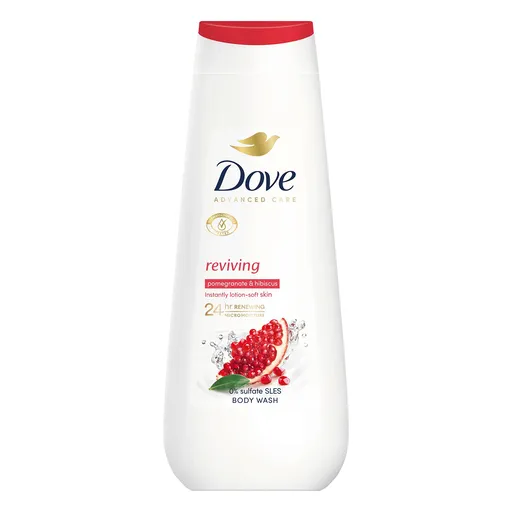 Dove Gel de duș cu parfum de rodie și hibiscus Advanced Care Reviving (Body Wash) 400 ml