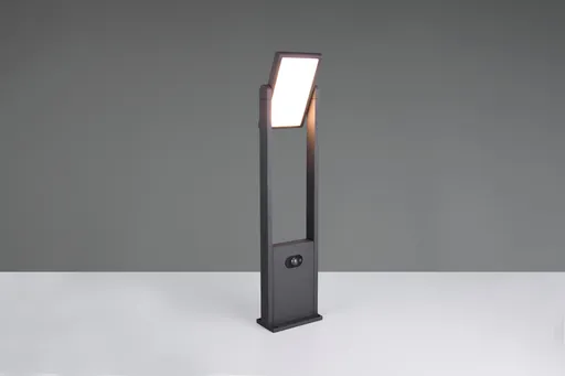 Lampadar de exterior cu senzor Malawi, TRIO, 15.5x61 cm, 5W, 1x SMD, aluminiu, antracit