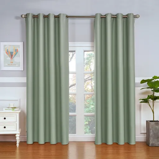 Draperie blackout 4Home Cairo gri-verde, 150 x 250 cm, verde