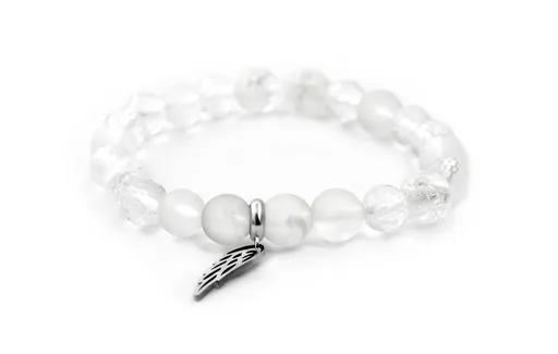 Agato Brățară cu mărgele din cristal MINK103 / 17