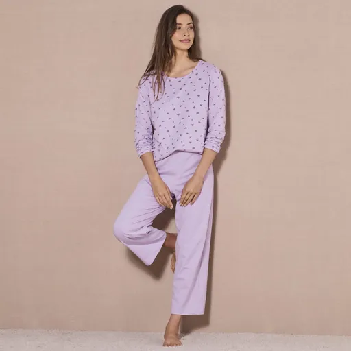 Pijama cu imprimeu floral