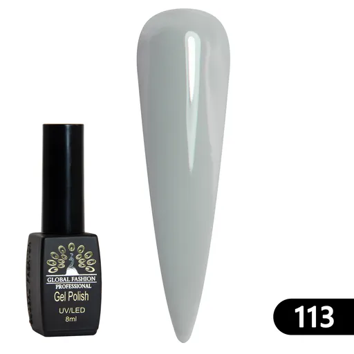 Gel Lacquer Global Fashion Black Elite 8 ml - 113, TPO Free