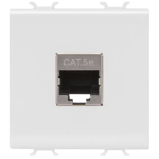 Priza date RJ45 Cat.5e FTP 2 module Gewiss Chorus GW10436, alb