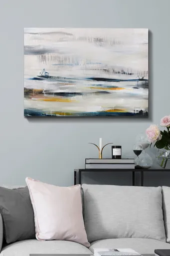 Tablou decorativ, Kanvas Tablo (70 x 100), Cadru: 100% LEMN (grosime: 3 cm), Multicolor