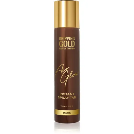 Dripping Gold Air Glow Instant Spray Tan spray auto-bronzant culoare Dark 75 ml