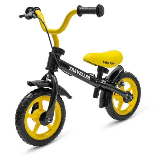 Baby Mix Bicicletă pentru copii cu frânăTraveller, negru