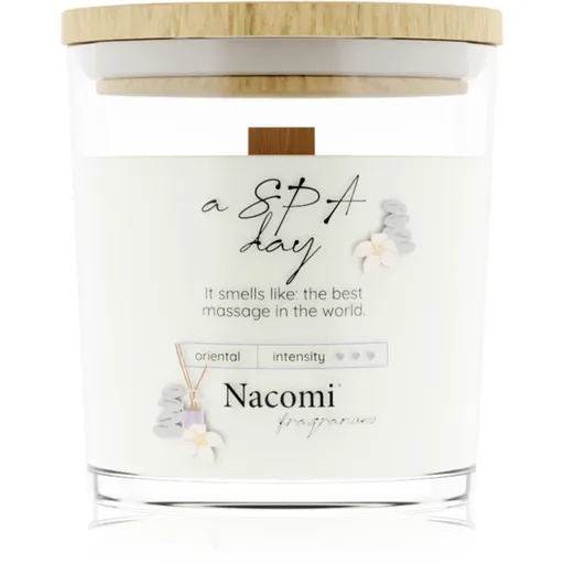 Nacomi Soy Candle Home Fragrances lumânare parfumată cu fitil din lemn 140 g