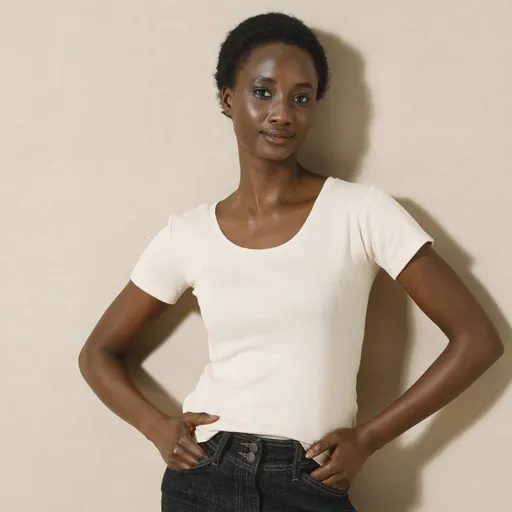 Tricou simplu cu mânecă scurtă, bumbac organic