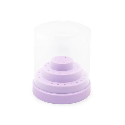 Cutie depozitare, capat de freza, 48 locuri, big, liliacie