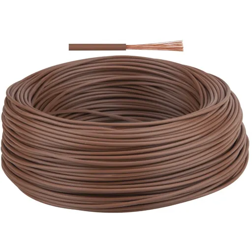 Rola 100m conductor litat din cupru MYF 4 (H07V-K) maro