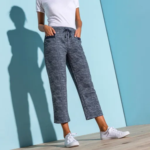 7/8 pantaloni molton cu imprimeu melier