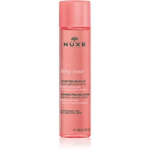 Nuxe Very Rose Radiance Peeling Lotion exfoliant iluminator pentru toate tipurile de ten 150 ml
