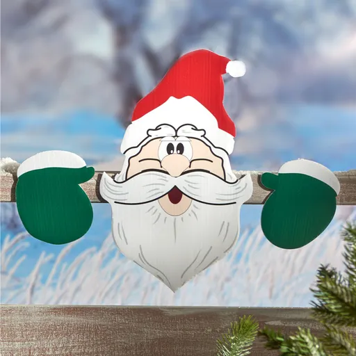 Moș Crăciun" decorare gard