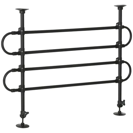 PawHut Separator Auto pentru Câini Reglabil din Oțel, Grilaj de Protecție Universal, Negru, Ideal pentru Siguranța Animalelor în Mașină | Aosom Romani